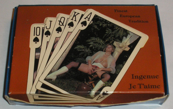 Black And White Vintage Porn Playing Cards - Vintage Erotic Playing Cards for sale from Vintage Nude Photos!