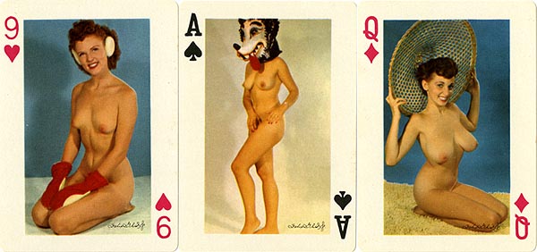 Black And White Vintage Porn Playing Cards - Vintage Erotic Playing Cards for sale from Vintage Nude Photos!