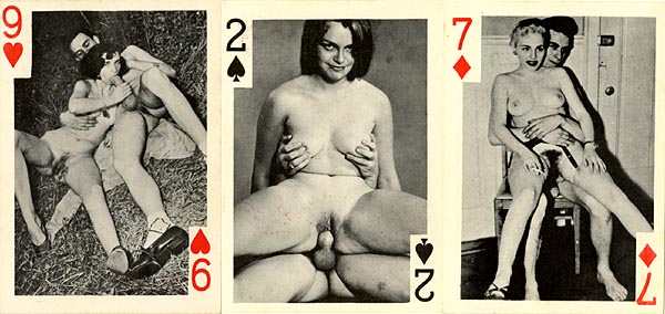 1950s Playing Card Porn - Vintage Erotic Playing Cards for sale from Vintage Nude Photos!