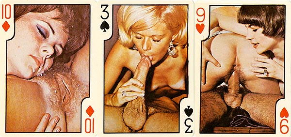 Oral Sex Vintage Playing Cards - Vintage Erotic Playing Cards for sale from Vintage Nude Photos!