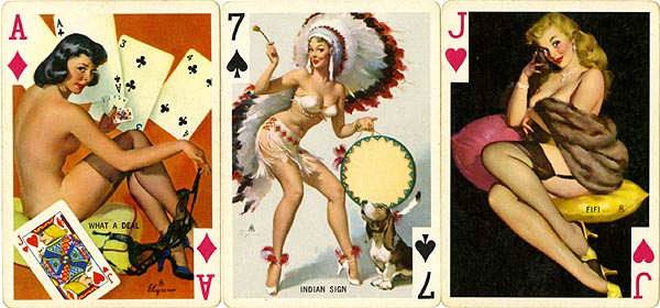 Vintage Porn Postcards - Vintage Erotic Playing Cards for sale from Vintage Nude Photos!