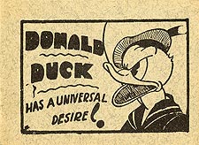 Donald Duck Has A Universal Desire